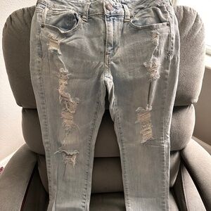American Eagle ripped jeans